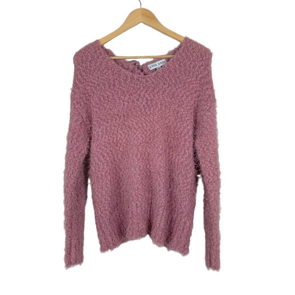 Know Rose Pink Lace-back Sweater